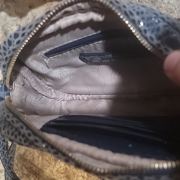 Michael Kors  Navy Snakeskin Crossbody bag - Picture 5 of 7